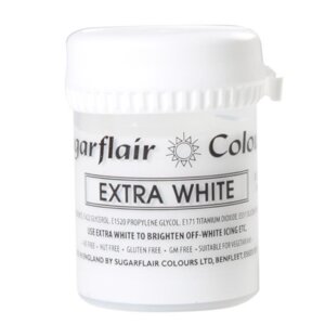 Sugarflair Gelfarbe Extra White 50Gramm