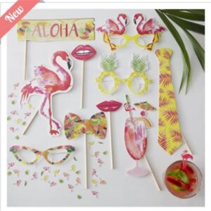 FLAMINGO FUN PHOTO BOOTH PROPS