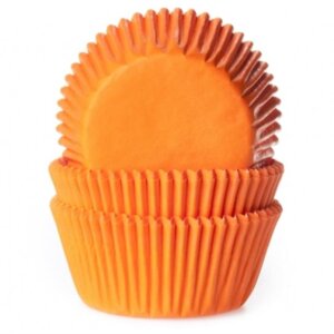 HOM CUPCAKE CUPS ORANGE 50STÜCK