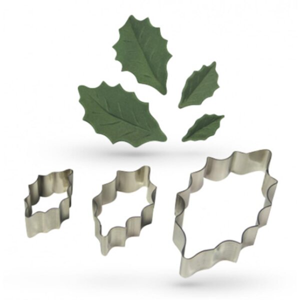 PME AUSSTECHER HOLLY LEAF SET/3