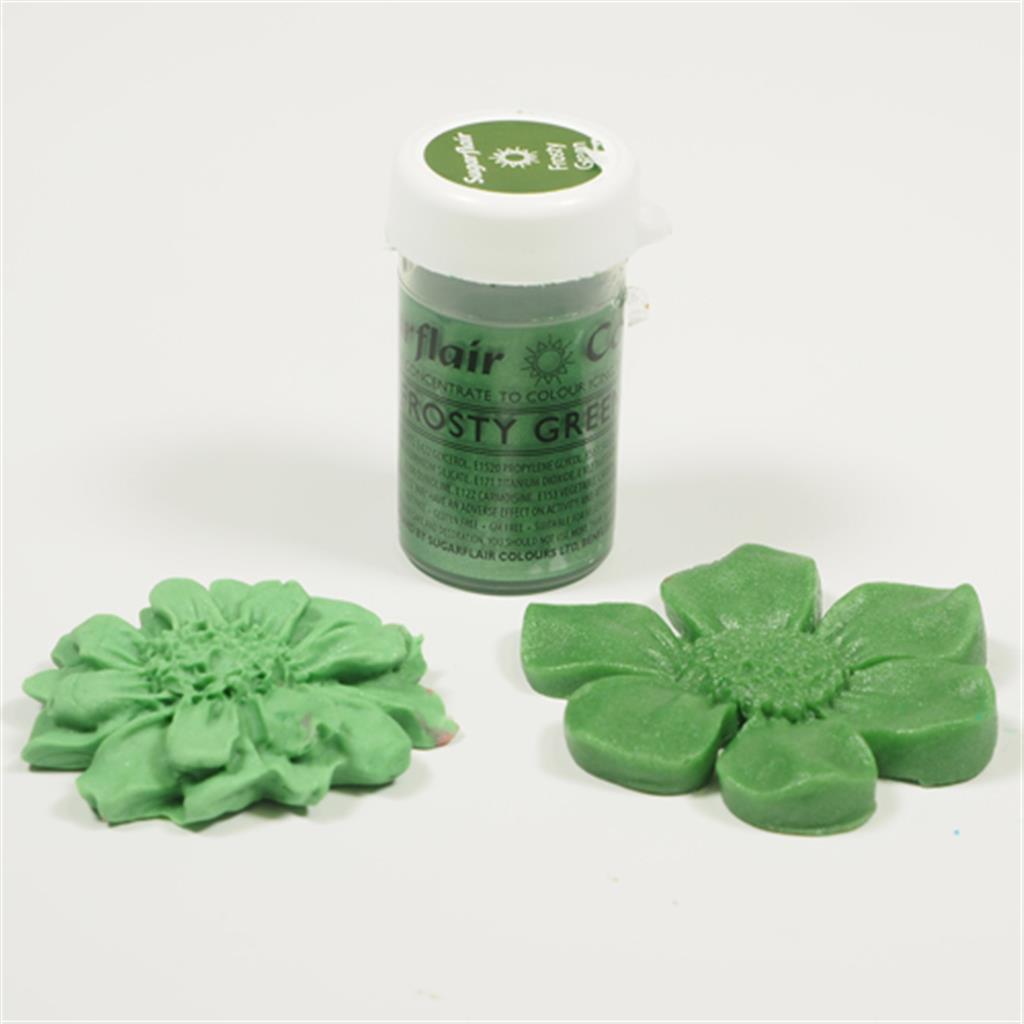 Sugarflair Gelfarbe Satin Frosty Green 25g