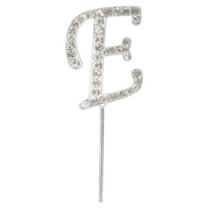 CAKE TOPPER DIAMANT BUCHSTABE E