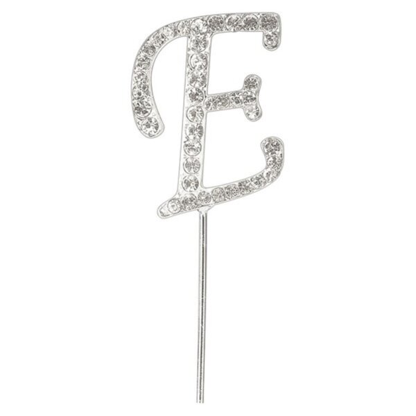 CAKE TOPPER DIAMANT BUCHSTABE E