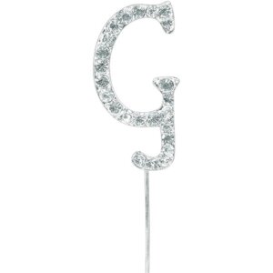 CAKE TOPPER DIAMANT BUCHSTABE G