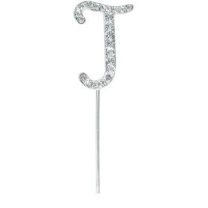 CAKE TOPPER DIAMANT BUCHSTABE J