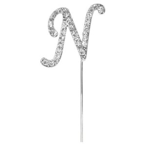 CAKE TOPPER DIAMANT BUCHSTABE N