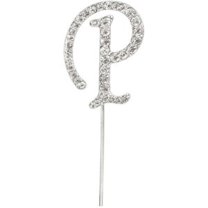 CAKE TOPPER DIAMANT BUCHSTABE P