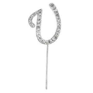 CAKE TOPPER DIAMANT BUCHSTABE U