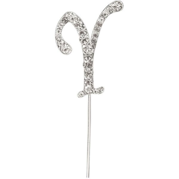 CAKE TOPPER DIAMANT BUCHSTABE Y