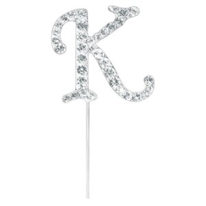 CAKE TOPPER DIAMANT BUCHSTABE K