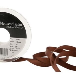 BERISFORDS SATINBAND DARK BROWN 10MM