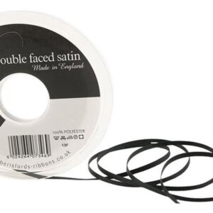 BERISFORDS SATINBAND BLACK 3MM