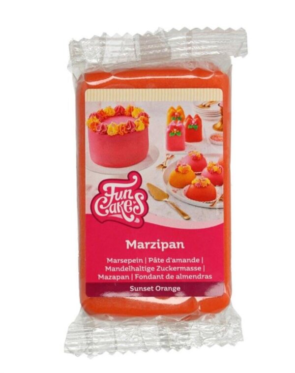 Funcakes Marzipan Sunset Orange 250Gramm