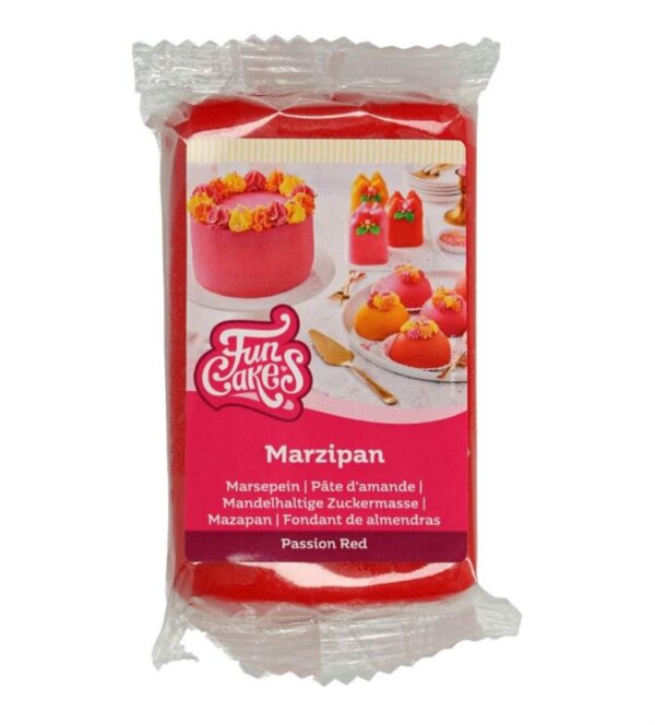 Funcakes Marzipan Passion Rot 250Gramm