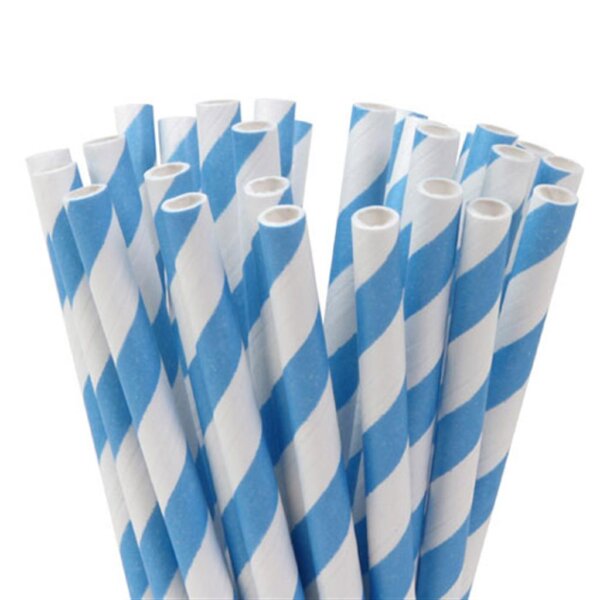 HOM CAKE POP STIELE STRIPES SKY BLUE 20STÜCK