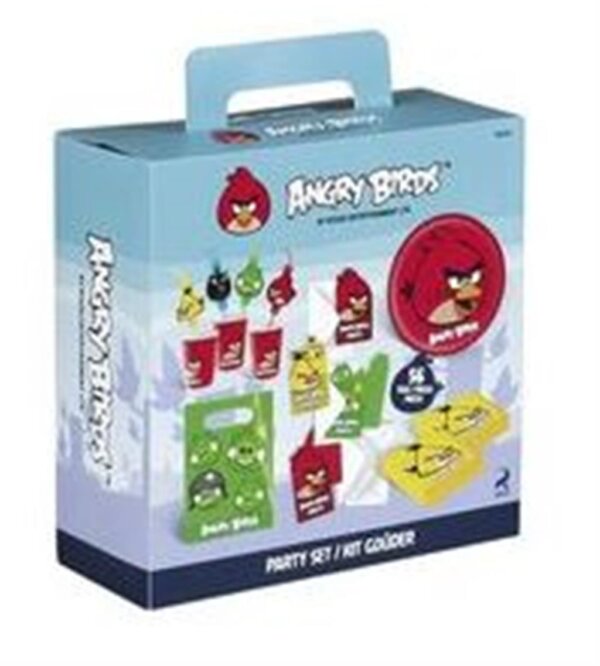 PARTY-KOFFER ANGRY BIRDS 56TEILIG