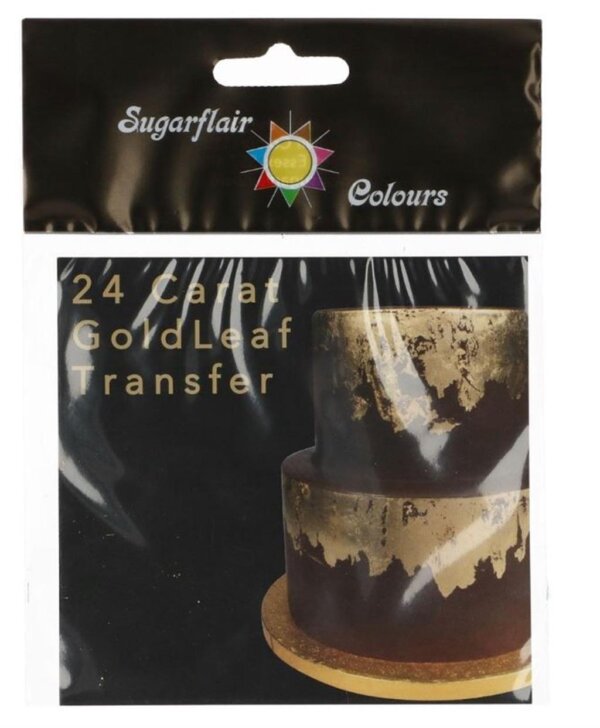 Sugarflair Blattgold 24Karat 1Blatt 8x8cm