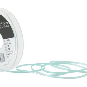 BERISFORDS SATINBAND AQUA 3MM