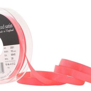 BERISFORDS SATINBAND FLO PINK 10MM