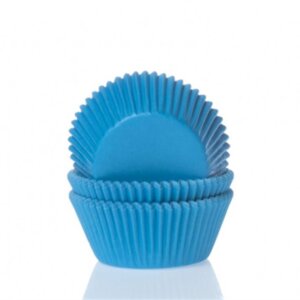 HOM MINI CUPCAKE CUPS CYAN BLUE 60STÜCK