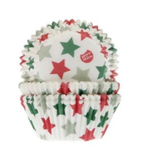 HOM CUPCAKE CUPS LARGE STARS 50STÜCK