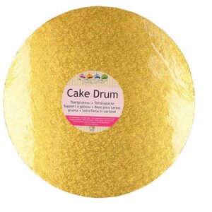 Funcakes Cake Board Rund Gold 30,5cm