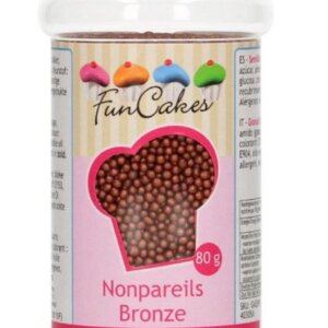 Funcakes Nonpareilles Bronze 80Gramm