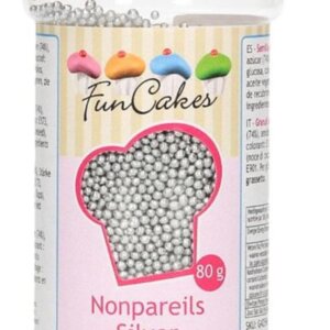 Funcakes Nonpareilles Silber 80Gramm