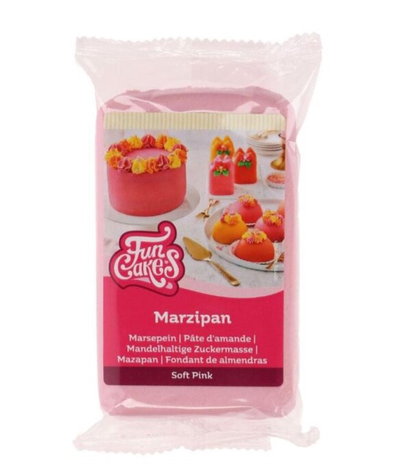 Funcakes Marzipan Soft Pink 250Gramm