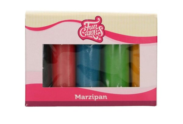 Funcakes Marzipan Multipack Grundfarben 5*100g