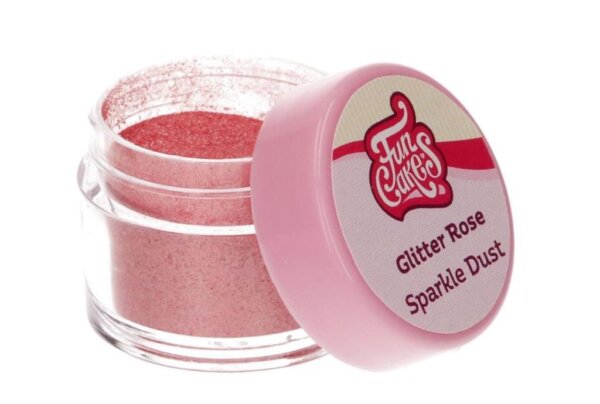 Funcakes Pulverfarbe Dust Glitzer Rose