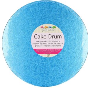 Funcakes Cake Board Rund Blau 30,5cm