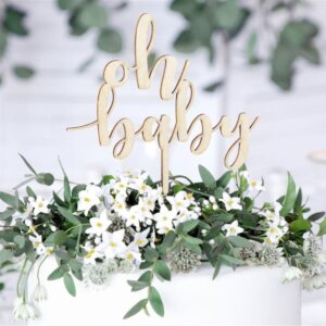 Cake Topper Holz Oh Baby