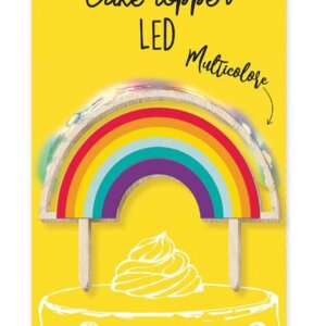Cake Topper Regenbogen mit LED