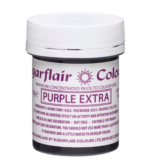 Sugarflair Gelfarbe Extra Purple 42Gramm