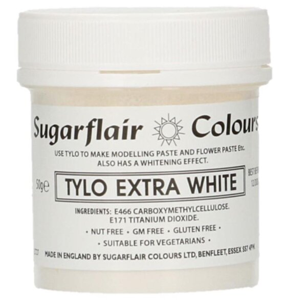Sugarflair Tylo Extra White 50Gramm