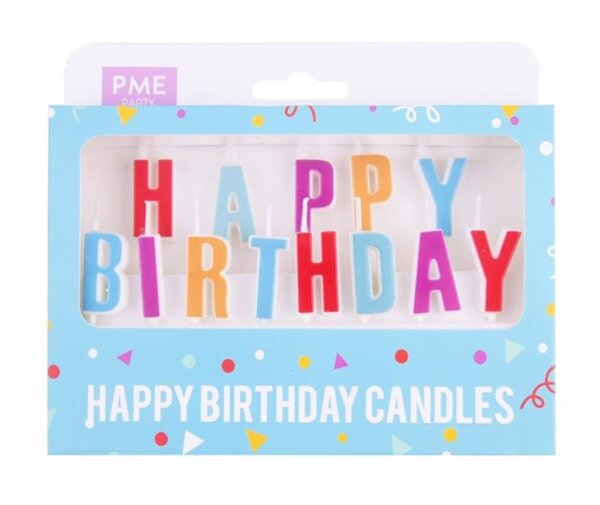 PME Kerze Happy Birthday Buchstaben Set 13teilig
