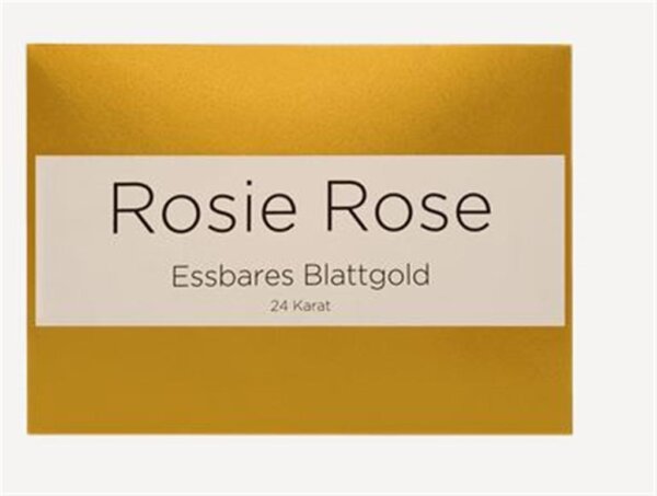 Essbares Blattgold 10 Stück 5*5cm Rosie Rose