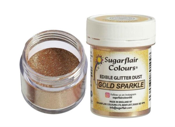 Sugarflair Pulverfarbe Lustre Gold Sparkle 10g