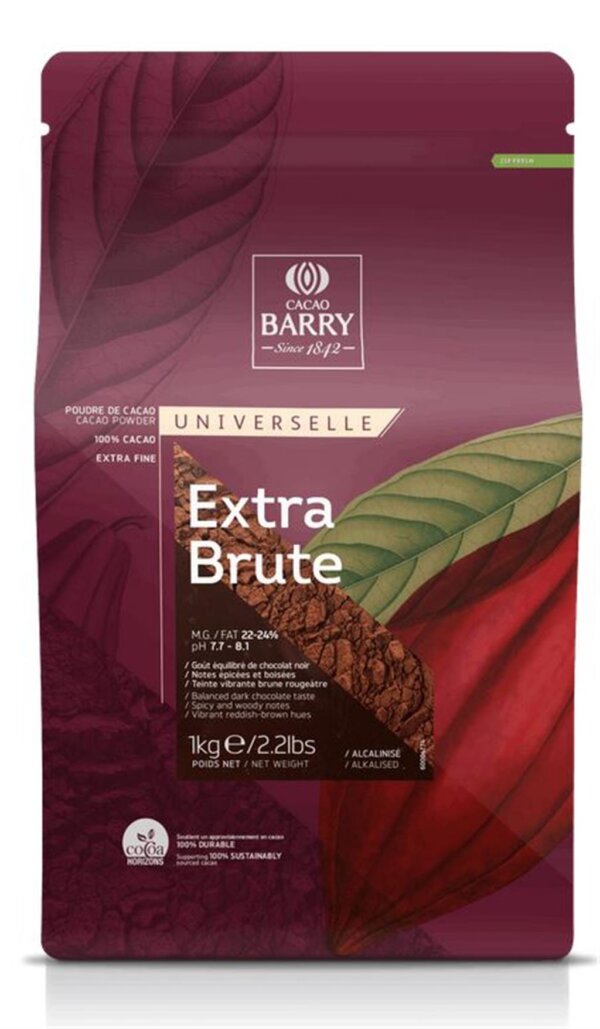 Callebaut Kakaopulver Extra Brute 1kg