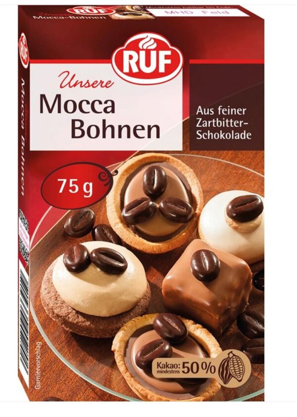 Mocca Bohnen 75Gramm