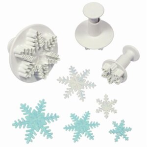 PME AUSSTECHER Frozen SCHNEEFLOCKE SET 3STÜCK