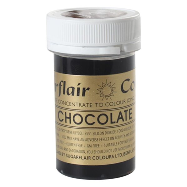 Sugarflair Paste Colour Chocolate 25Gramm