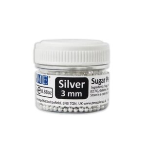 PME Zuckerperlen Silber 3mm 25Gramm