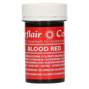 Sugarflair Paste Colour Blood Red 25Gramm