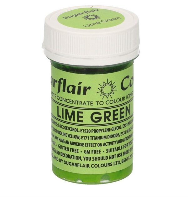 Sugarflair Paste Colour Lime Green 25Gramm