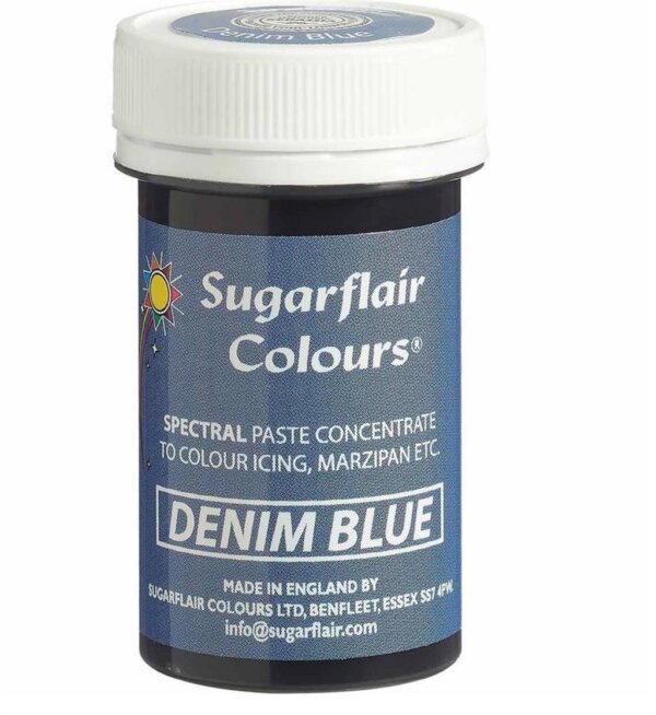 Sugarflair Paste Colour Denim Blue 25Gramm