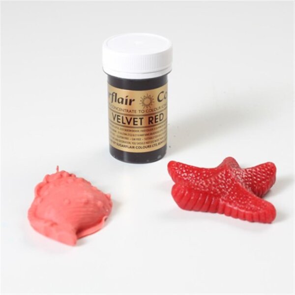 Sugarflair Paste Colour Velvet Red 25Gramm