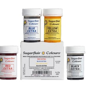 Sugarflair Gelfarbe Mix Set 4Farben