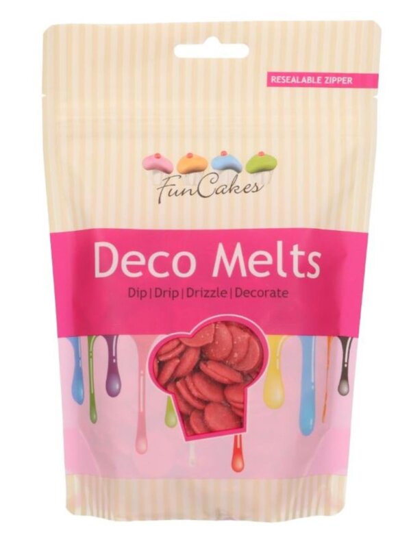 FUNCAKES DECO MELTS RED 250G